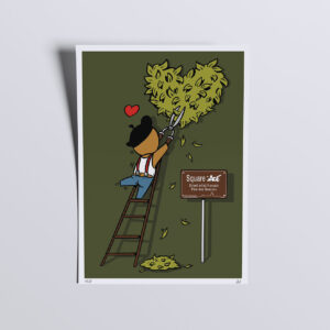 JACE - Square JACE Sérigraphie 50 x 70 cm