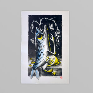 MUR BASTILLE #9 - Veks van Hillik - Nature vivante au citron